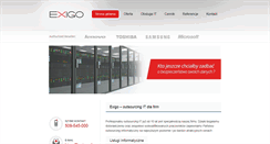 Desktop Screenshot of exigo.pl