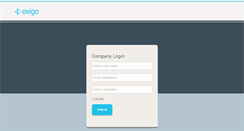 Desktop Screenshot of login.exigo.com