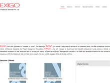 Tablet Screenshot of exigo.co.in