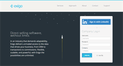 Desktop Screenshot of exigo.com
