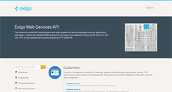 Desktop Screenshot of api.exigo.com