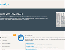 Tablet Screenshot of api.exigo.com